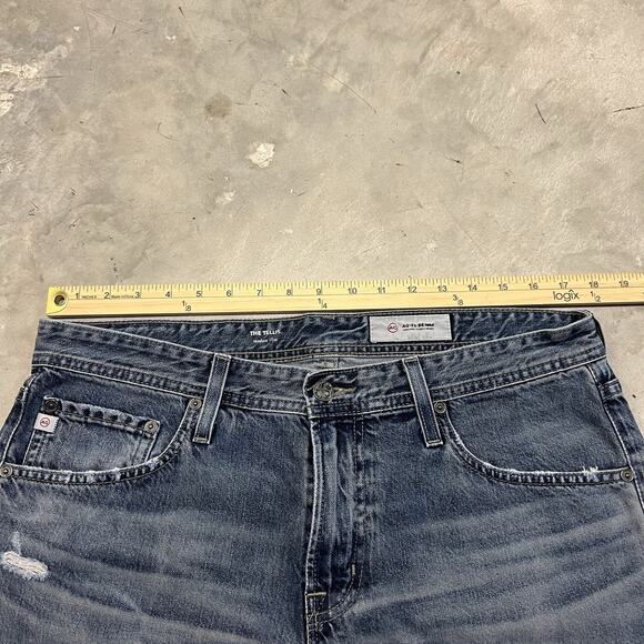 AG Adriano Goldschmied Jeans Men’s Size 34x34 The Tellis Modern Slim Distressed - Picture 3 of 9
